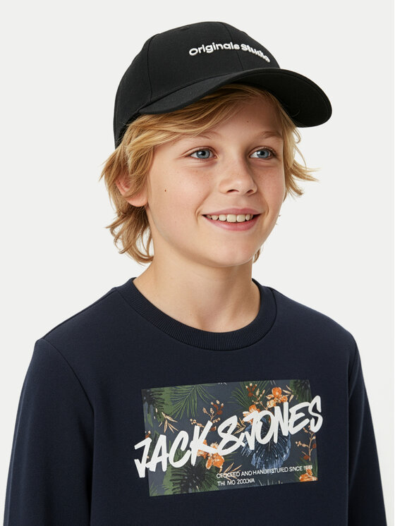Jack & Jones Junior Шапка с козирка Jack & Jones Junior Vesterbro 12254108 Черен