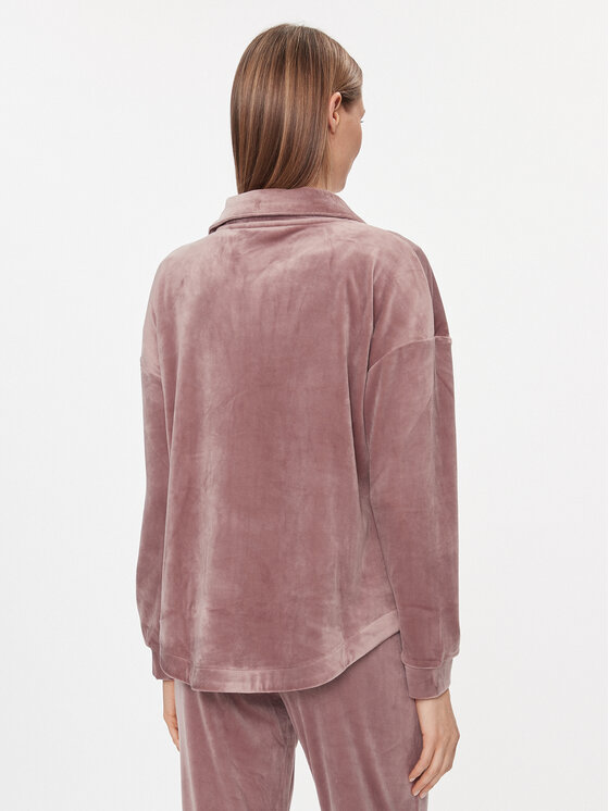 Triumph Triumph Majica dugih rukava Cozy Comfort Velour Zip Jacket 10216555 Smeđa Regular Fit