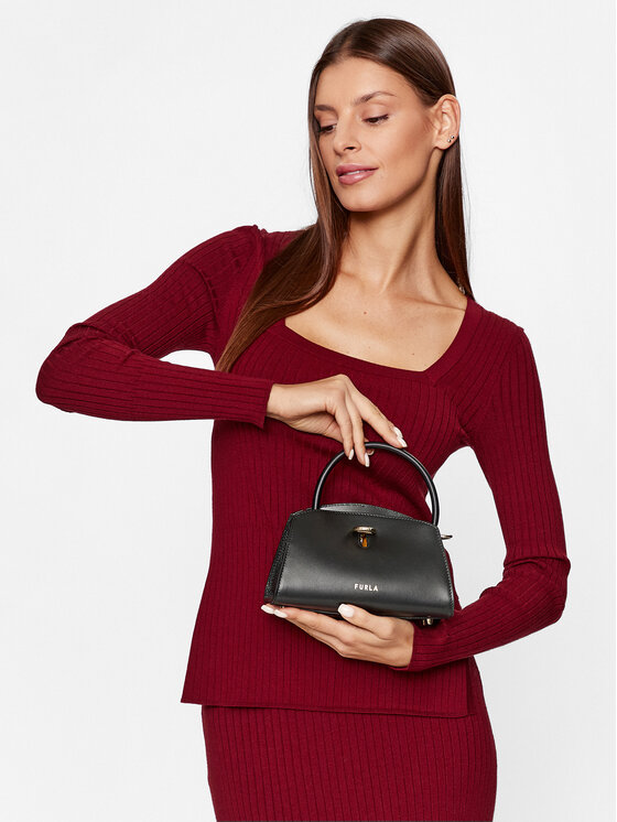 Furla Ročna torba Furla Genesi WB00869-BX0053-O6000-9107 Črna