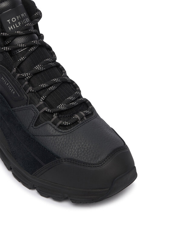 Tommy Hilfiger Trappers Tommy Hilfiger Hilfiger Wp Mix Chukka Runner FM0FM06022 Negru