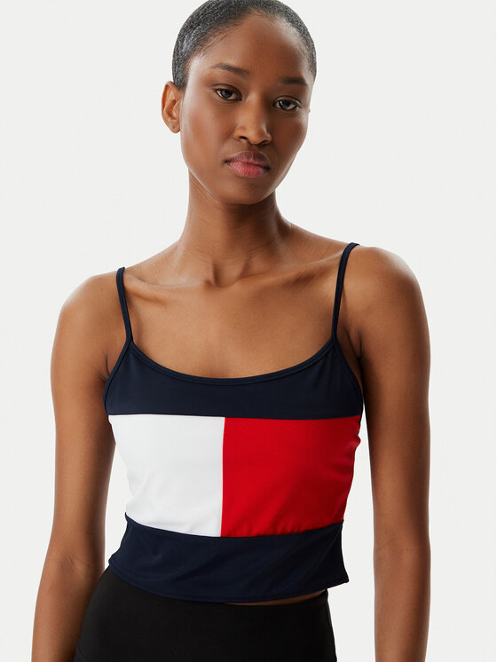 Tommy Hilfiger Tommy Hilfiger Top UW0UW06576 Mornarsko modra