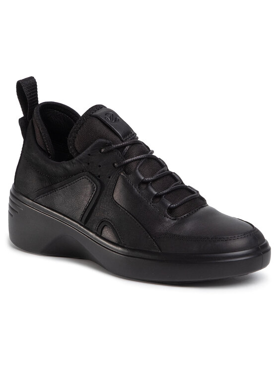 ECCO Sneakersy ECCO Soft 7 Wedge W 47092351052 Czarny