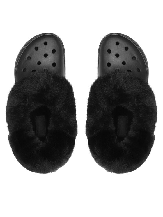 Crocs Klapki Crocs Crocs Furever Crush Clog 208446 Czarny