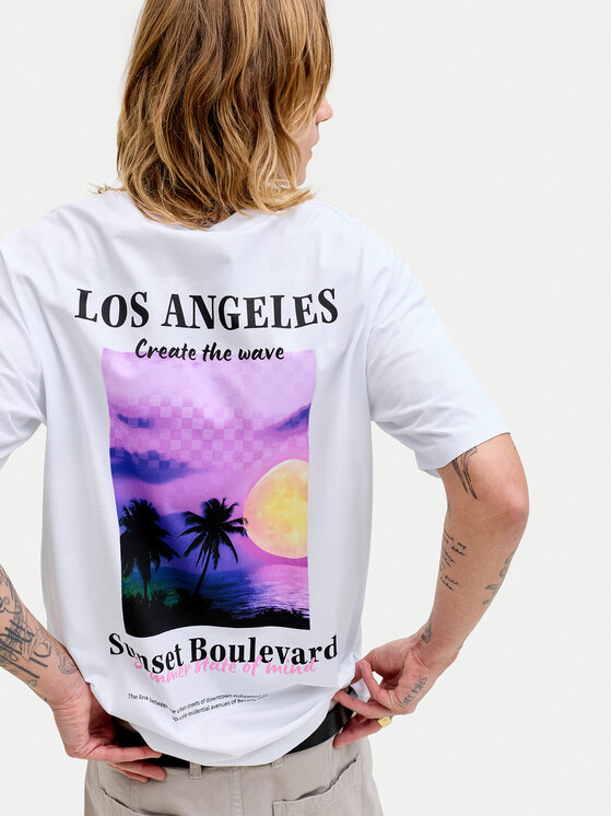 Jack & Jones Jack & Jones Camiseta City Photoprint 12288353 Blanco Regular Fit