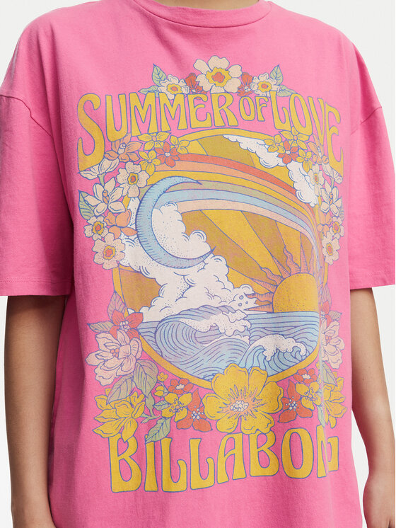 Billabong Billabong Camiseta Summer Of Love EBJZT00592 Rosa Loose Fit