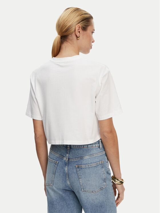 Balmain Balmain Футболка DF1EE020BC78 Білий Regular Fit