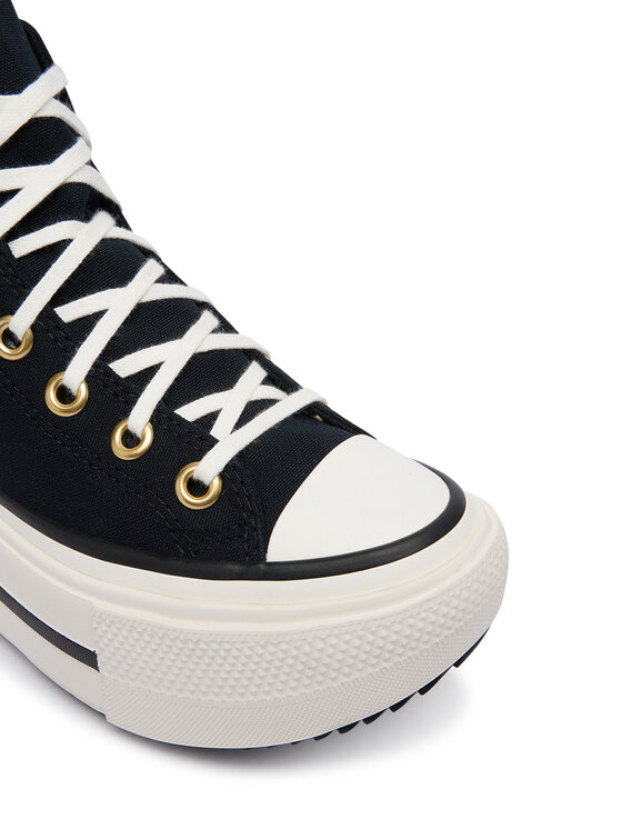 Converse Kedas Converse Chuck Taylor All Star Lift Double Stack Lace A20780C Melns