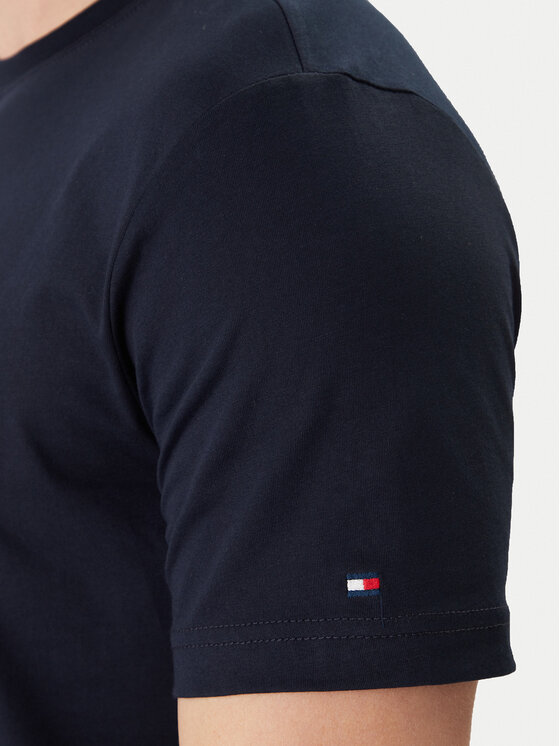 Tommy Hilfiger Tommy Hilfiger Camiseta Brand Love Small Center Tee MW0MW41453 Azul marino Regular Fit