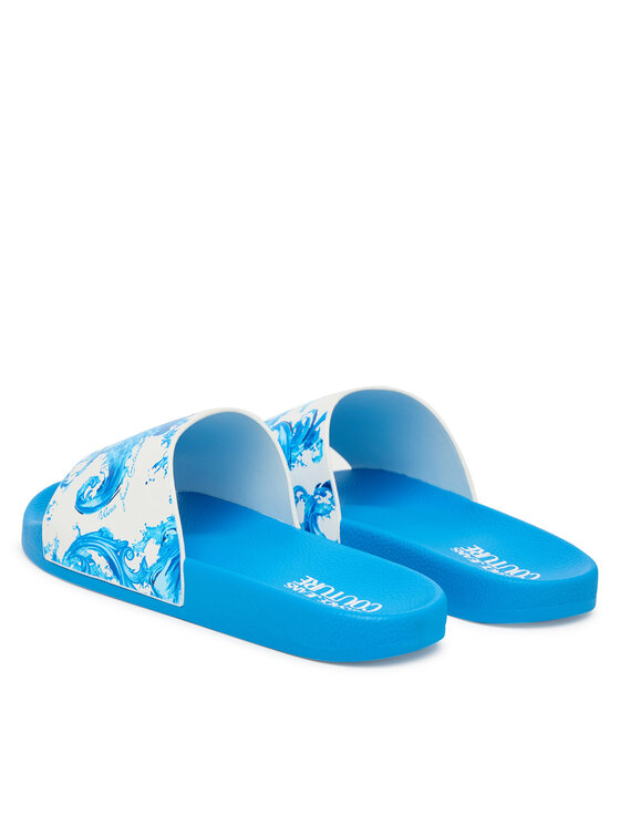 Versace Jeans Couture Шльопанці Versace Jeans Couture 80YA3SQ4 ZS365 R75 Голубий