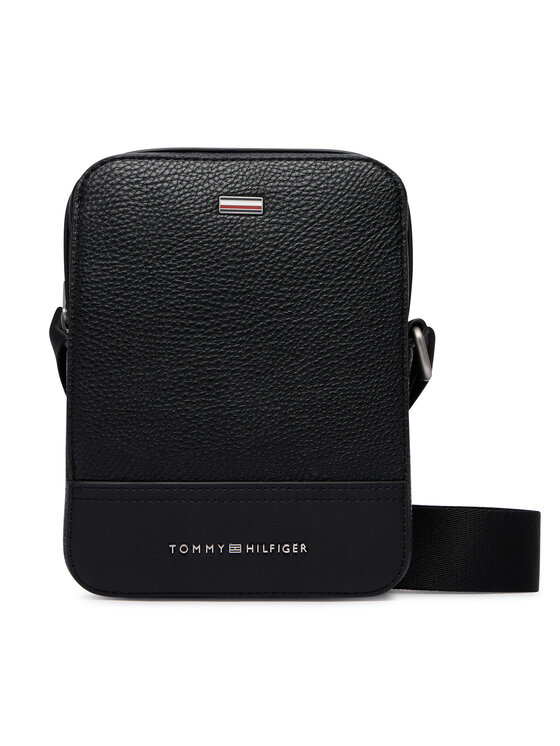 Tommy Hilfiger Мъжка чантичка Tommy Hilfiger Th Central Mini Reporter AM0AM14433 Черен