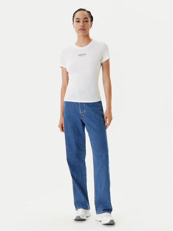 Tommy Jeans Tommy Jeans Camiseta Essential DW0DW20913 Blanco Slim Fit