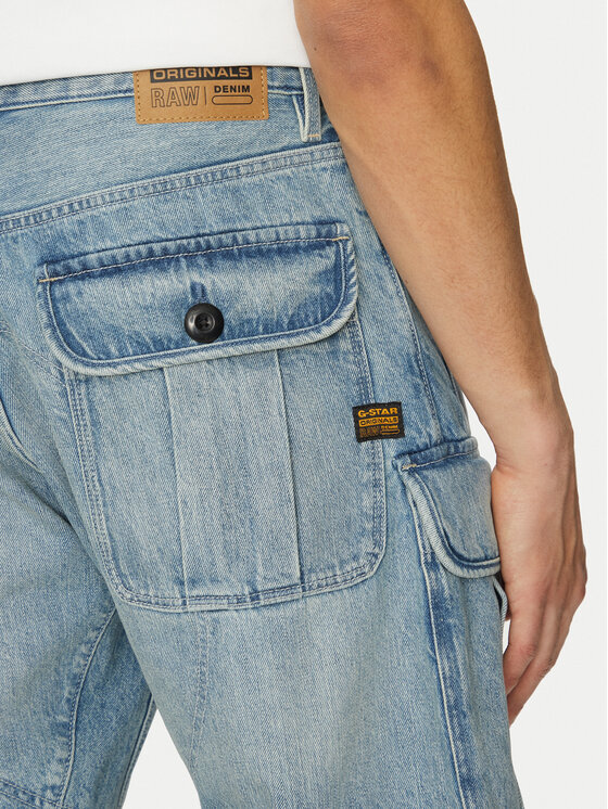 G-STAR G-Star Raw Jeansshorts Bend 3D Cargo D26528-D788 H119 Himmelblau Relaxed Fit