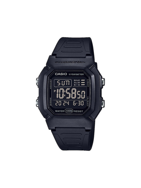 Casio Ρολόι Casio W-800H-1BVES Μαύρο