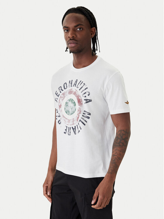 Aeronautica Militare Aeronautica Militare Camiseta 261TS2538UJ00727 Blanco Regular Fit