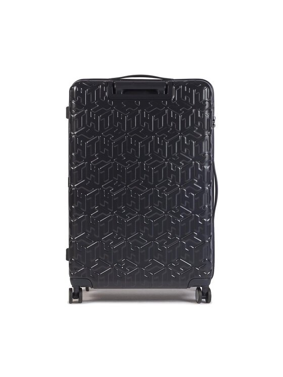 Tommy Hilfiger Valiză mare Tommy Hilfiger Monogram Case 28 AU0AU01065 Bleumarin
