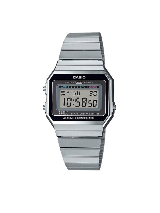 Casio Ρολόι Casio Vintage A700WE-1AEF Ασημί
