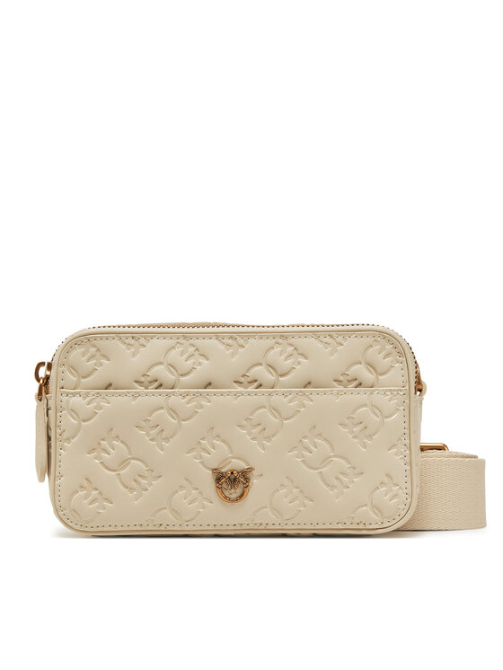 PINKO Rankinė PINKO Camera Bag Mini PE 25 PLTT 104292 A1YB Smėlio