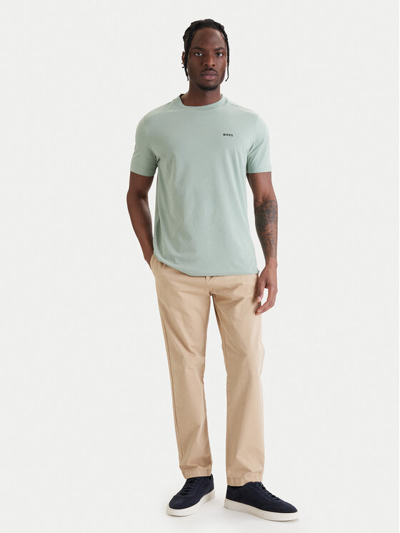 BOSS BOSS Camiseta 50506373 Verde Regular Fit