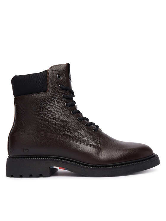 Tommy Hilfiger Kozačky Tommy Hilfiger Comfort Lwt Wrm Mx FM0FM05595 Hnědá