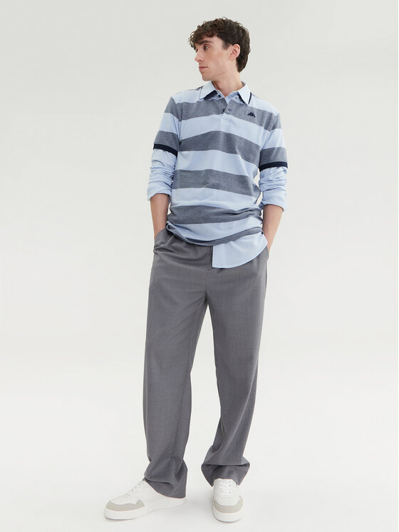 Kappa Kappa Hlače iz tkanine 62131TW Siva Regular Fit
