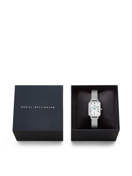 Daniel Wellington Pulkstenis Daniel Wellington Quadro Sterling Roman Numerals DW00100863 Sudraba