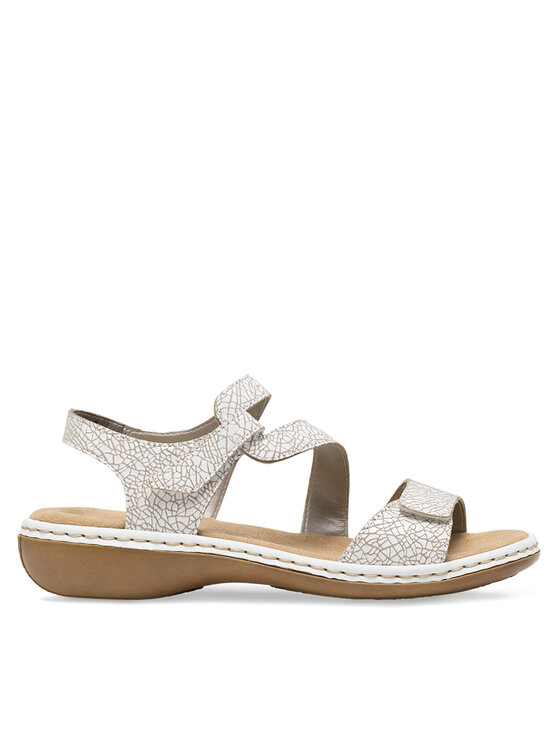 Rieker Sandály Rieker 659C7-81 Bílá