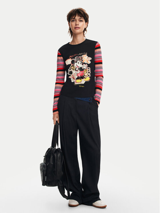 Desigual Mugursoma Desigual All Mickey Krapina 24WAKP01 Melns