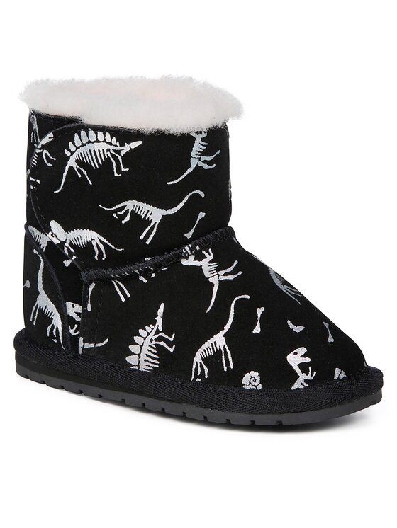 EMU Australia Sniego batai EMU Australia Toddle Reflective Dino B12966 Juoda