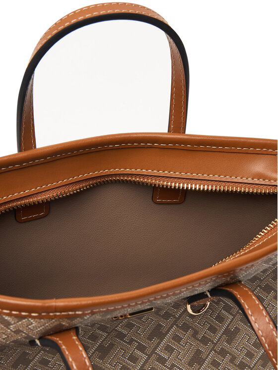 Tommy Hilfiger Soma Tommy Hilfiger Th Monoplay Mini Tote Le AW0AW18848 Brūns