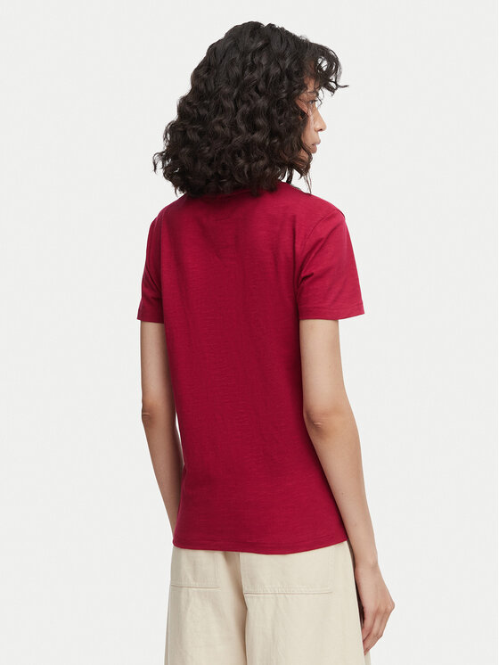 Beverly Hills Polo Club Beverly Hills Polo Club Camiseta P-SS26W-TS6510 Guinda/burdeos Regular Fit