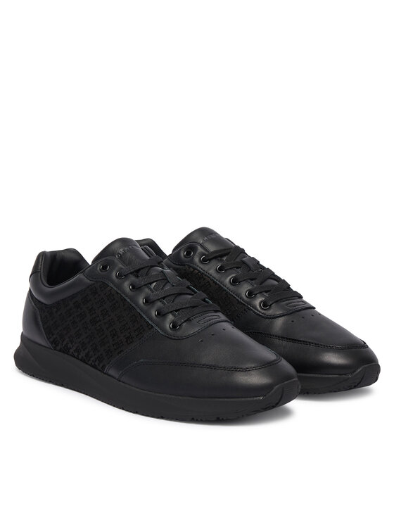 Tommy Hilfiger Sneakers Tommy Hilfiger Elevated Th Mono Mix Runner FM0FM06015 Nero