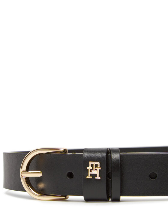 Tommy Hilfiger Dámský pásek Tommy Hilfiger Essential Effortless 2.5 Go AW0AW16836 Černá