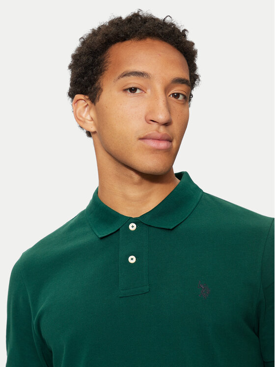 U.S. Polo Assn. U.S. Polo Assn. Polo marškinėliai MUP3312 Žalia Regular Fit