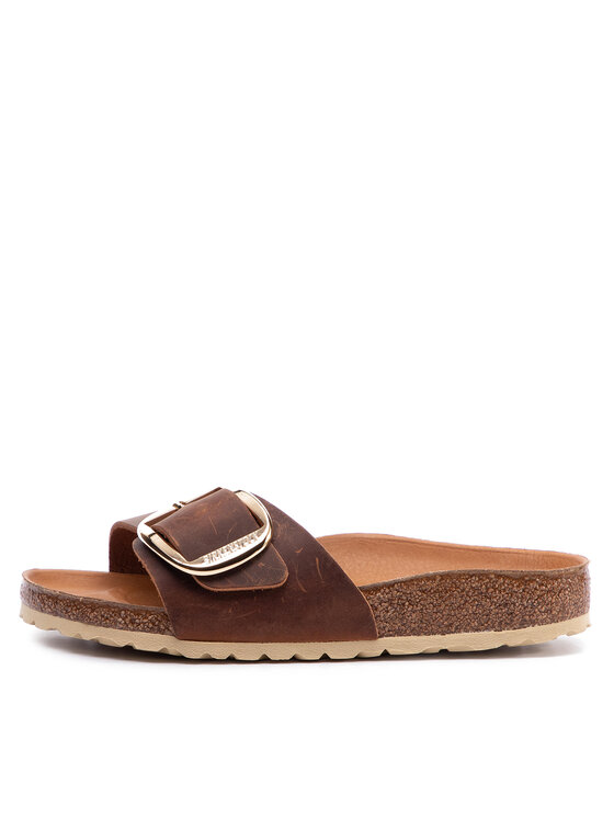 Birkenstock Nazouváky Birkenstock Madrid Big Buckle 1006525 Hnědá