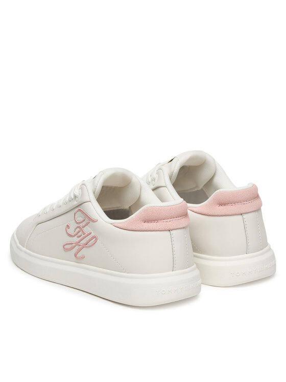 Tommy Hilfiger Сникърси Tommy Hilfiger Th Icon Court Script FW0FW09363 Бял