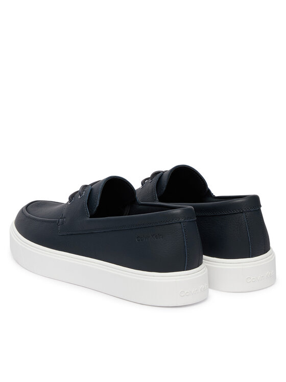 Calvin Klein Cipele Calvin Klein Hybrid Clean Boat Shoe Lth HM0HM02233 Tamnoplava