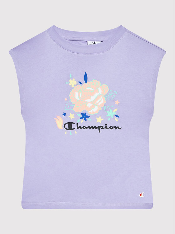 Champion Champion Póló és rövidnadrág szett 404397 Lila Custome Fit