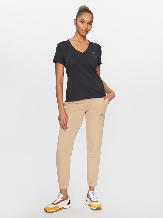Gant Gant Póló Shield 4200750 Fekete Regular Fit