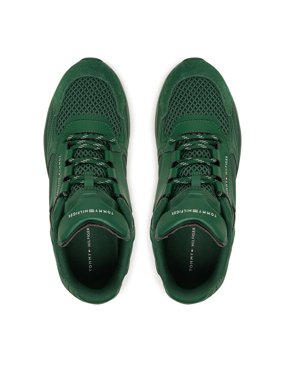 Tommy Hilfiger Snīkeri Tommy Hilfiger Lightweight Runner Monocolor FM0FM05928 Zaļš