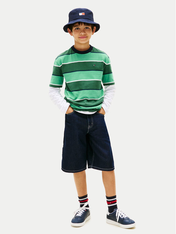 Tommy Hilfiger Tommy Hilfiger Camiseta KB0KB10298 Verde Regular Fit