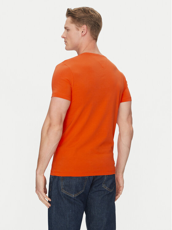 Tommy Hilfiger Tommy Hilfiger Póló MW0MW10800 Narancssárga Slim Fit