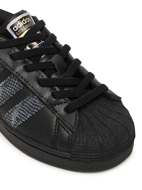 adidas Снікерcи adidas Superstar Led Lights Comfort Closure Elastic Lace Shoes IH6388 Чорний