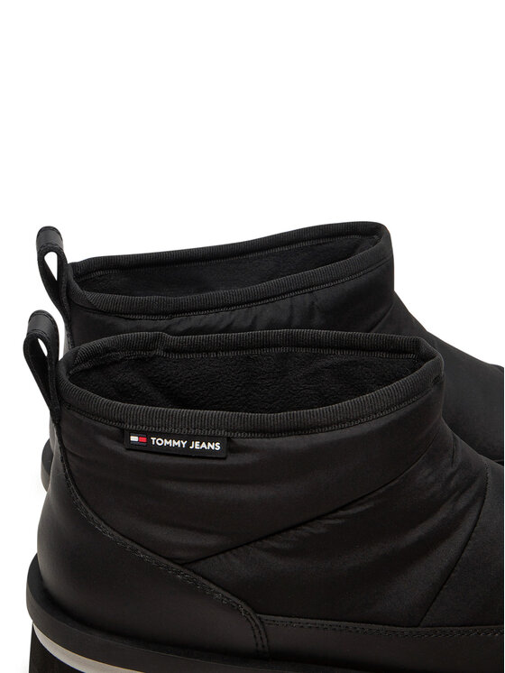 Tommy Jeans Stivali da neve Tommy Jeans Tjw Nylon Flatform Boot Wl EN0EN02689 Nero