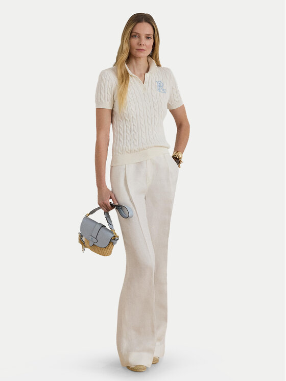 LAUREN RALPH LAUREN LAUREN RALPH LAUREN Поло 200932224016 Білий Slim Fit