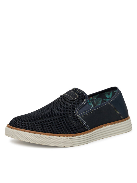 Rieker Pantofi Rieker B2267-14 Bleumarin