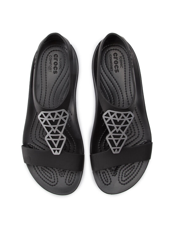 Crocs Sandale Crocs Serena Embellish 205601 Crna