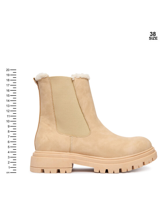 Calvin Klein Īsie zābaki Calvin Klein V3A5-83126-0315500 D Bēšs