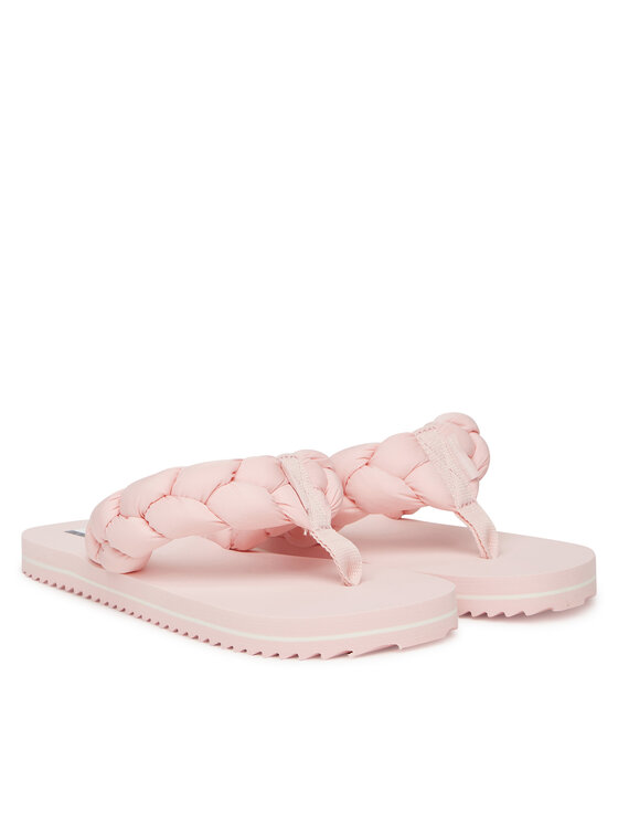 Tommy Jeans Джапанки Tommy Jeans Braided Thong Beach Sandal EN0EN02877 Розов