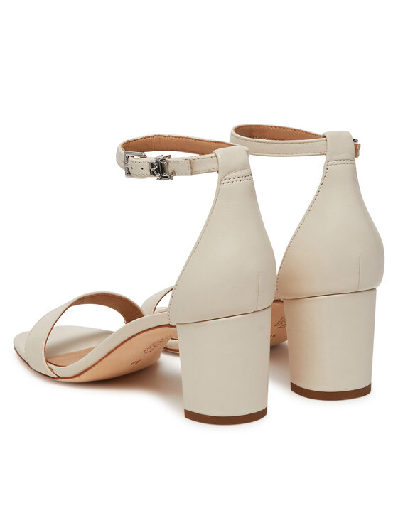 LAUREN RALPH LAUREN Sandále LAUREN RALPH LAUREN Logan 802935561001 Biela
