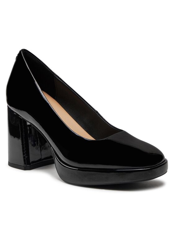 Clarks Обувки на ток Clarks Zoya85 Court 26176364 Черен